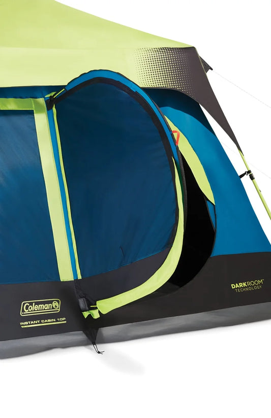 10-Person Dark Room Instant Cabin Tent with Rainfly
